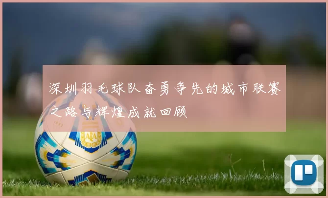 深圳羽毛球队奋勇争先的城市联赛之路与辉煌成就回顾
